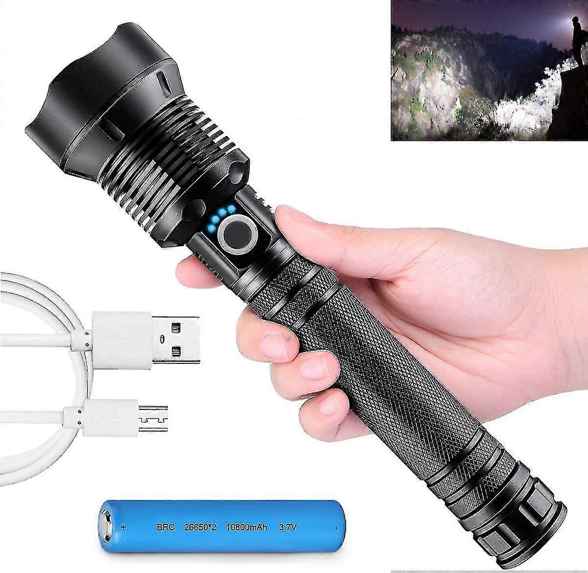 Tactical Flashlight, 3 Modes Outdoor Searchlight