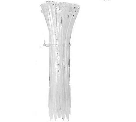 Cable Ties, 200 Self-locking Nylon Tie-downs (150mm X 2.5mm) White