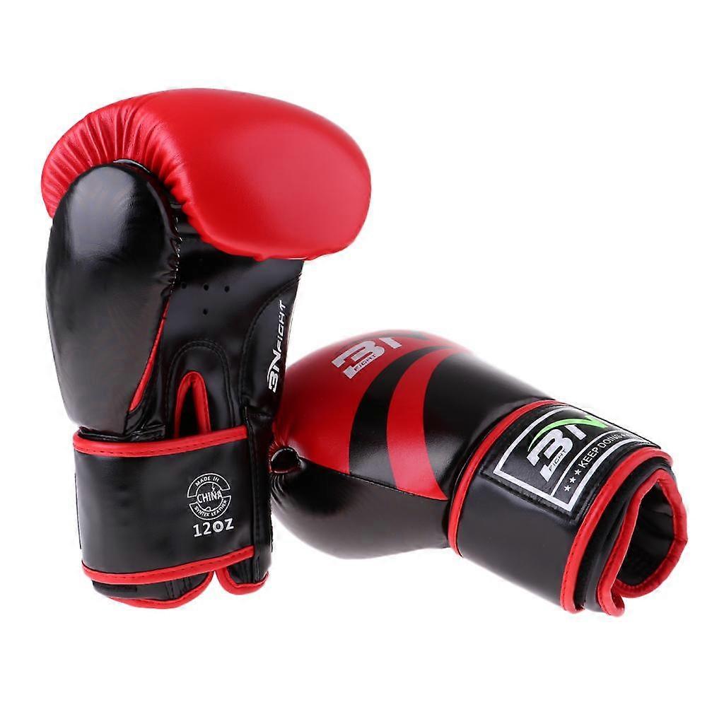 Langlebige Boxtrainingshandschuhe MMA Karate Kampf Punching Fäustlinge Rot