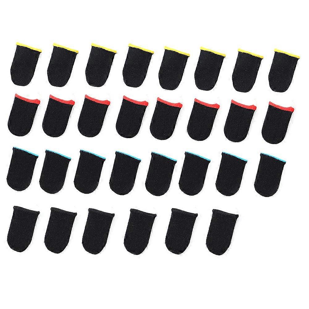 30 Pcs Finger Cover for Gaming Thumb Cover Mobile Gaming Sweatproof Breathable Game Controller Fing