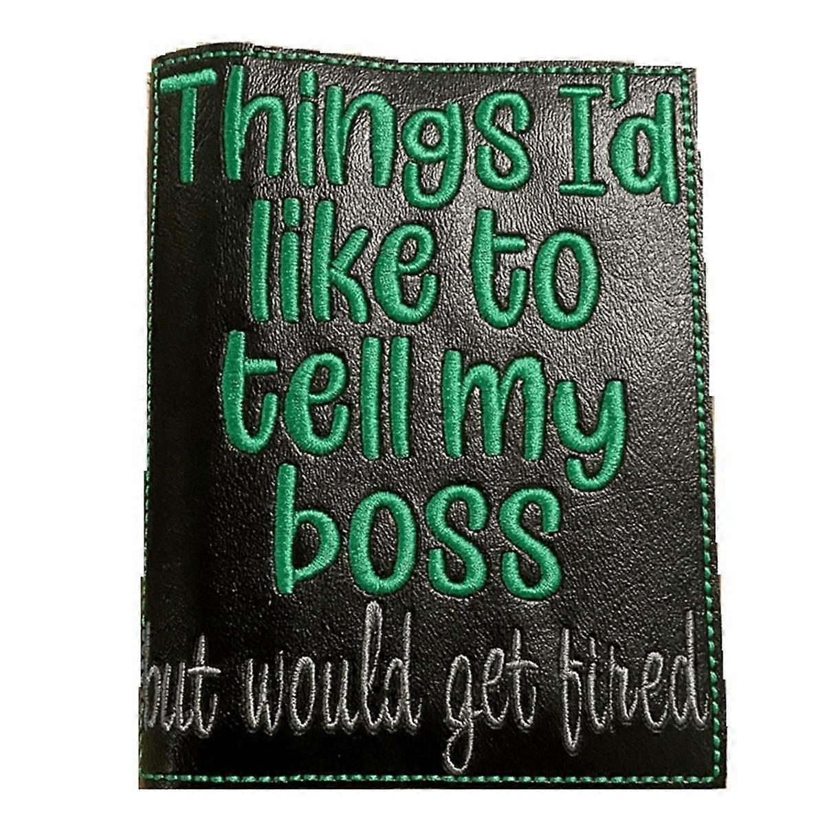 Humorous Notebook Cover Gift Notebook Softcover Embrace Humorous Notebook Green