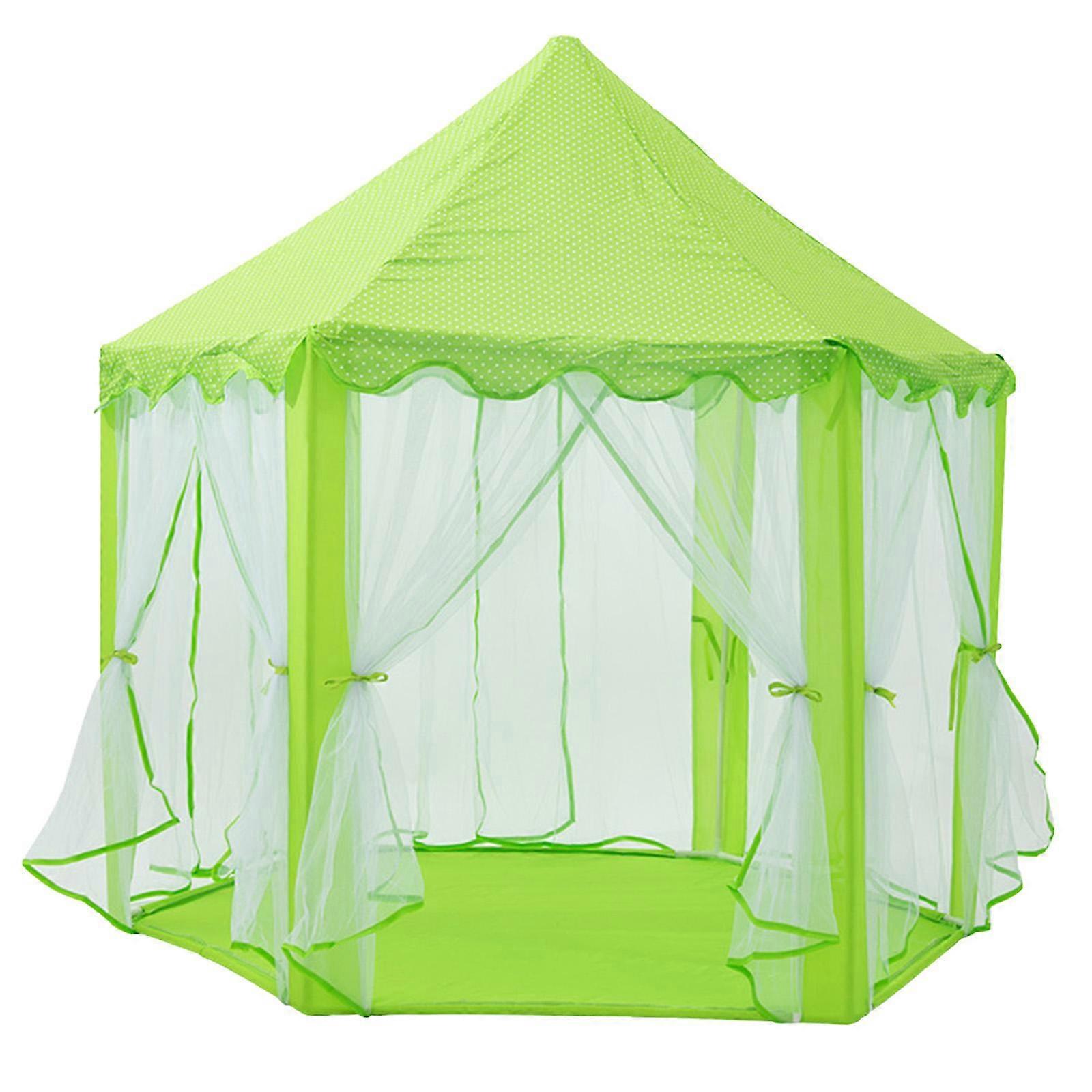 Hexagon Playhouse Bambini Ragazze Gioco Campeggio Parco Principessa Castello Giocare Tenda Rosa