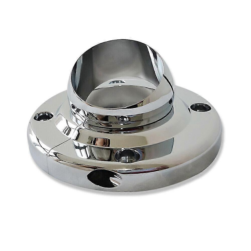 Chrome Steering Column Floor Mount For 2inch Columns Swivel Bbc 350 Universal