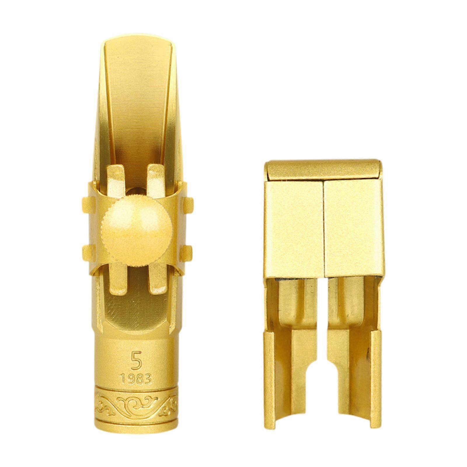 Bocal de Saxofone com Tampa Robusto Leve para Amantes Musicais Professores 5C