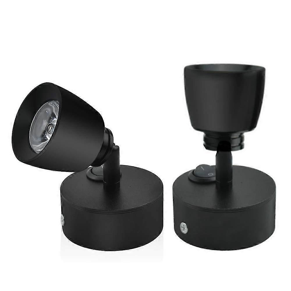 2 Pack 12 Volt 3 Watt LED Reading Light Black Light Inner Wall Light