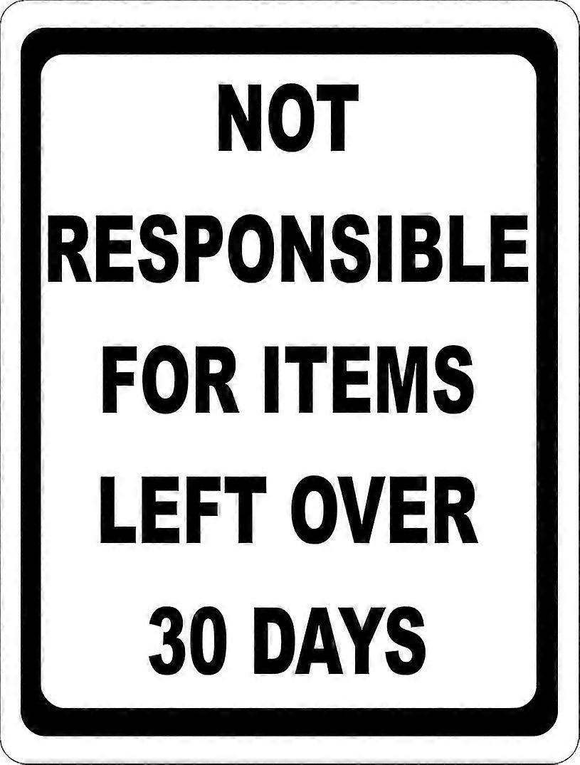 Não Responsável Por Itens Deixados Acima de 30 Dias Sinal. 8x12 polegadas OU 12x16 polegadas de metal. Modo 3416