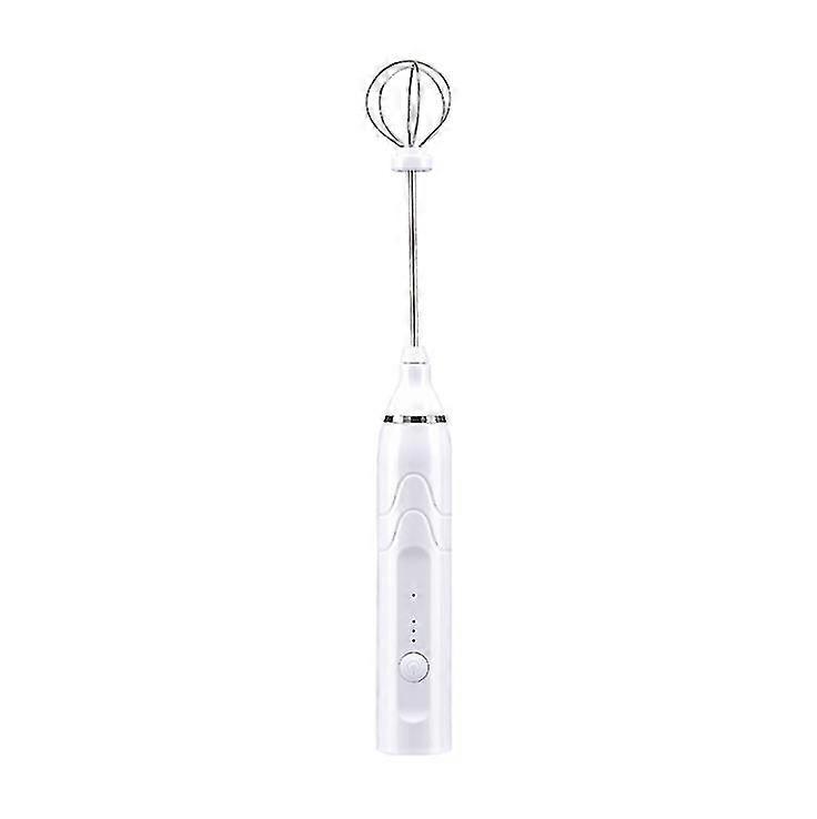 Household Small Electric Mixing Whisk (white)
