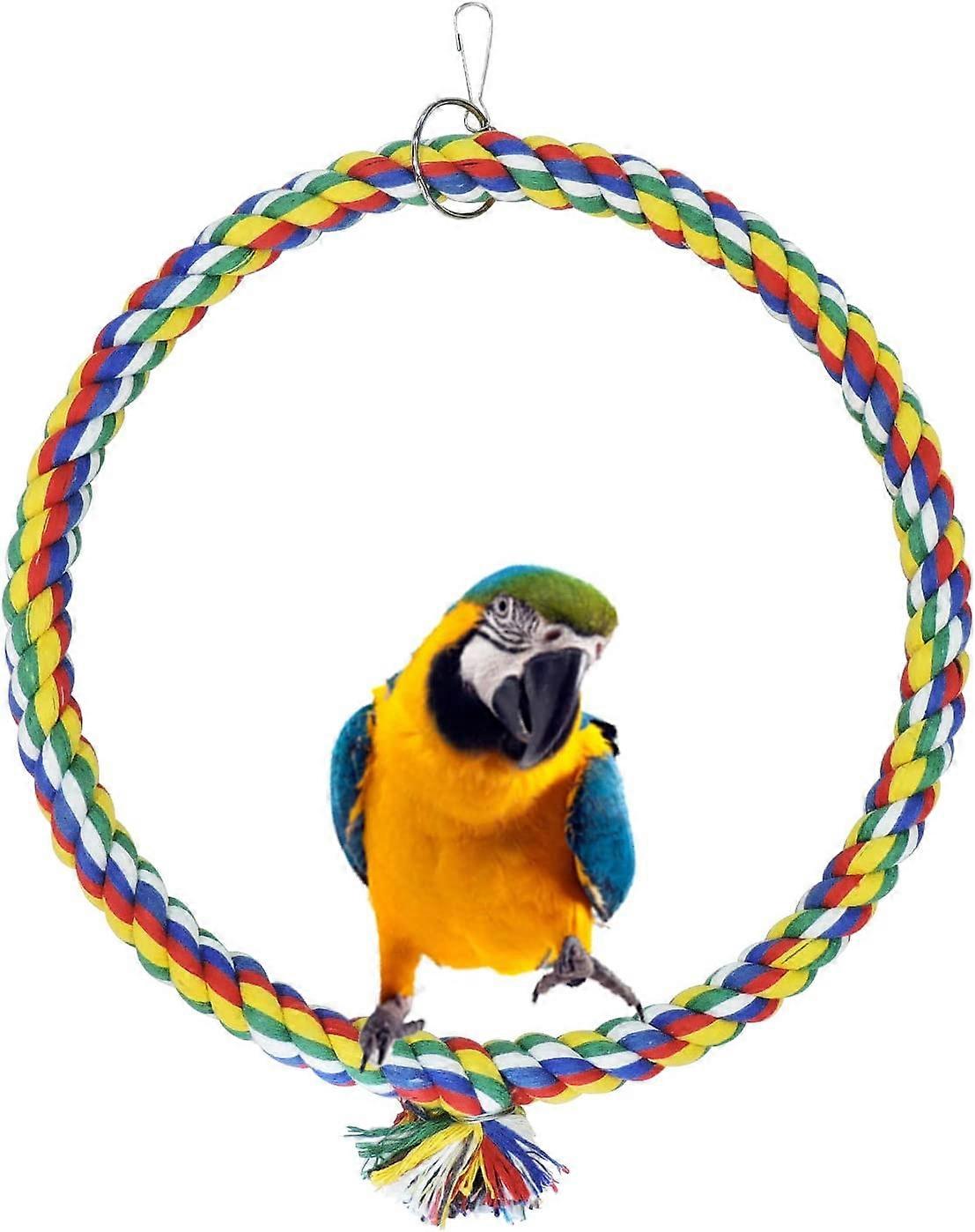 Bird Swing, Cotton Swing Hanging in the Cage, Bite-Resistant Toys, Toys for Parrot, Sparrow and Small Parakeet to Get Rid of Boredom (13cm)