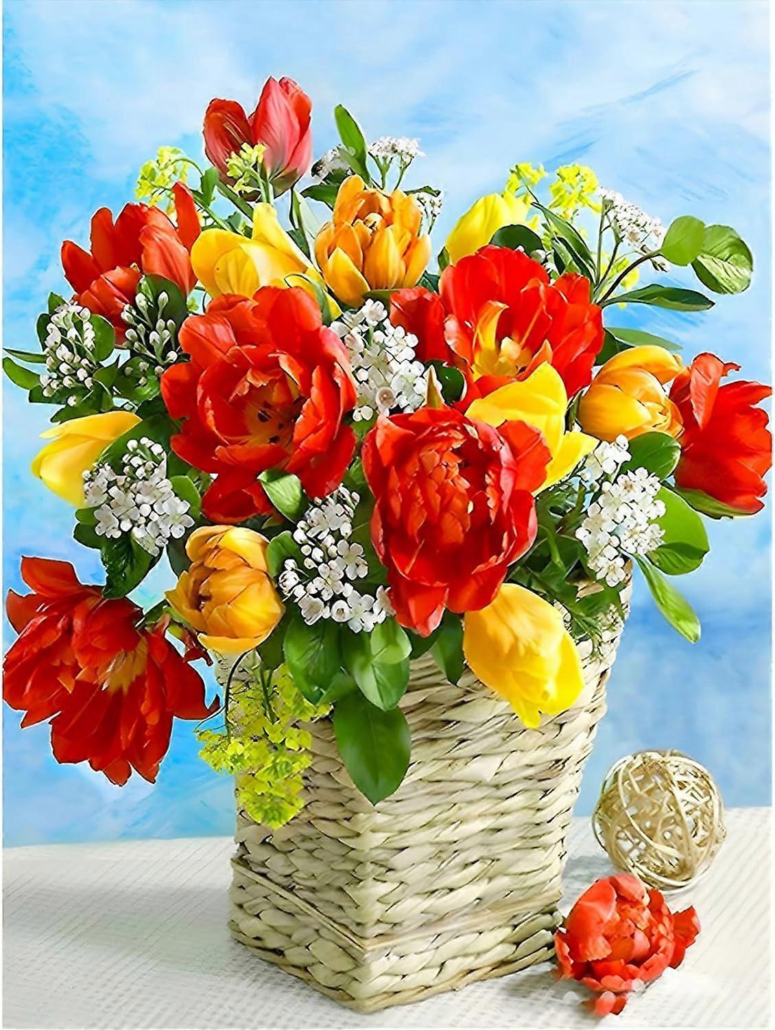 Cuadro de diamantes Rose DIY 5D 30x40 cm (estilo 1)