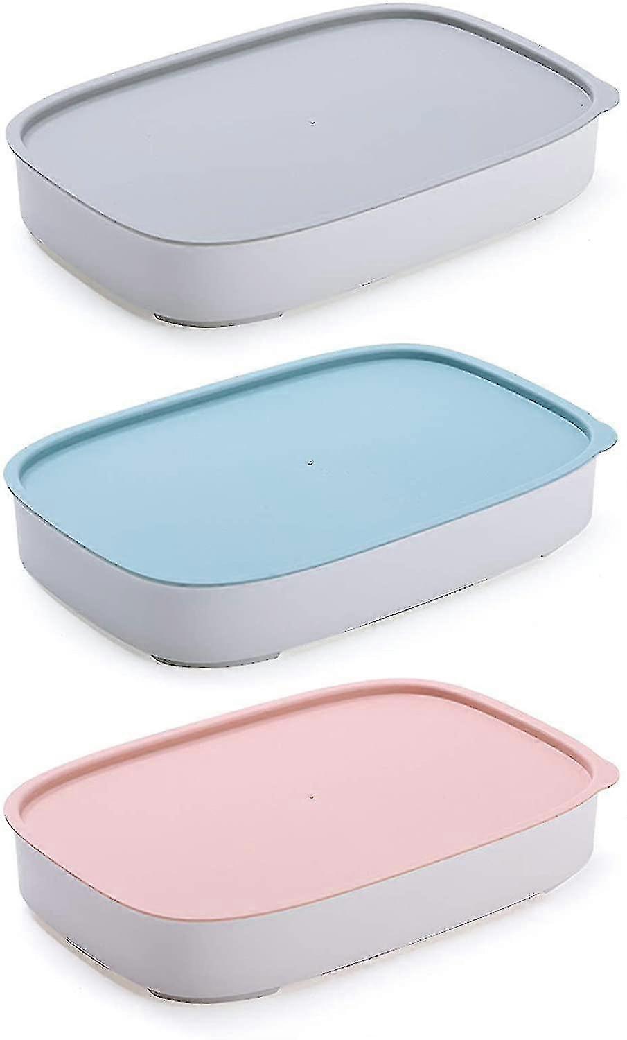 3 Pcs Fridge Storage Containers
