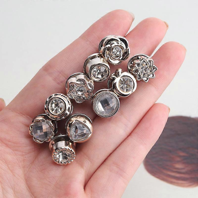 10Pcs Prevent Accidental Exposure Buttons Brooch Pins Badge