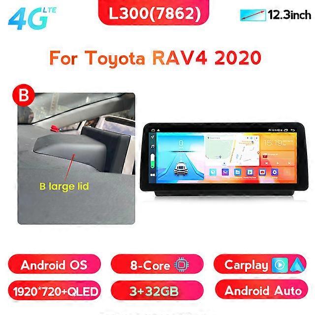 Toyota RAV 4 RAV4 2020 2021 Android 11 Araba Radyosu Multimedya Video Oynatıcı Carplay 12.3 inç QLED 1920*720 Autoradio Stereo Fan