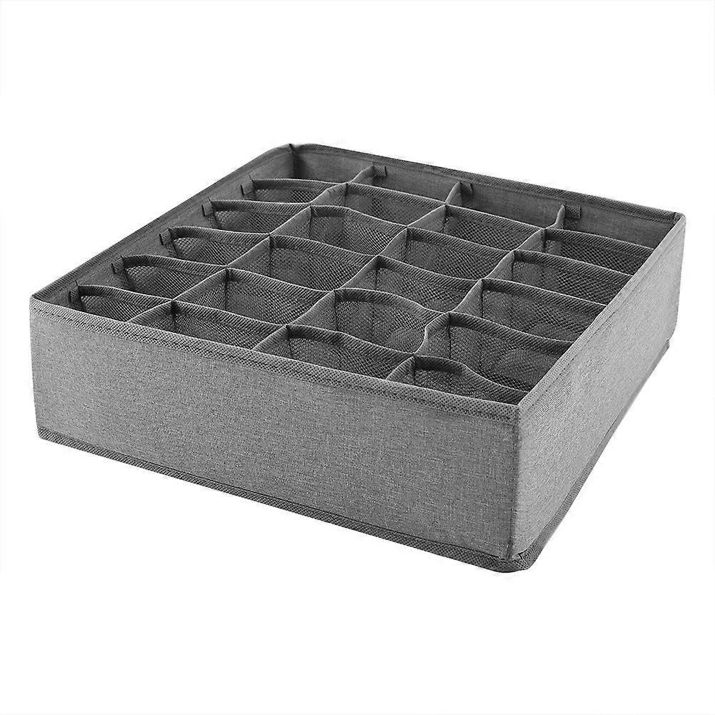 Underwear Divider Closet Organizer Bra Ties Socks Container Storage Boxes Light Grey_