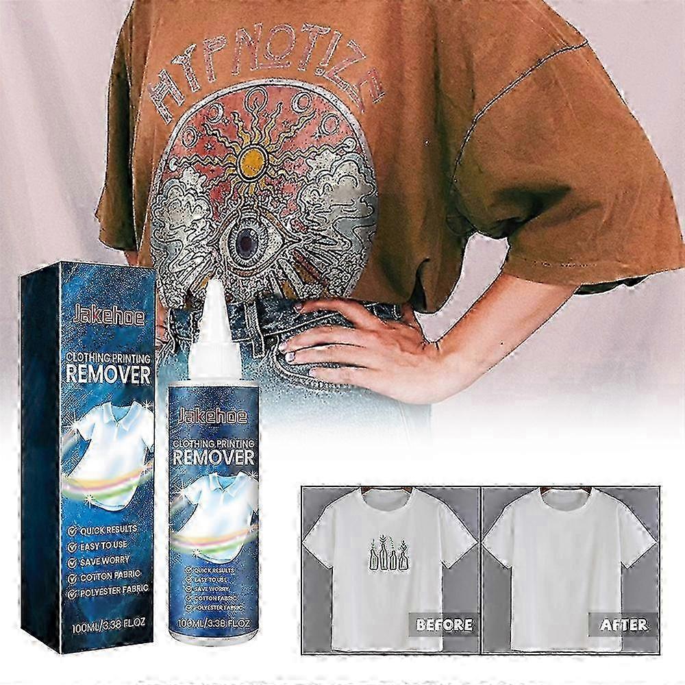 Décapant de transfert de chaleur pour tissu 100ml Impression de vêtements Dissolvant rapide Dissolvant d’adhésif Dissolvant de résidus puissants