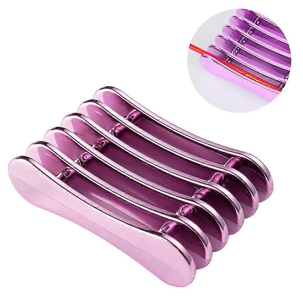 5 grid nail pen brush racks (PURPLE)