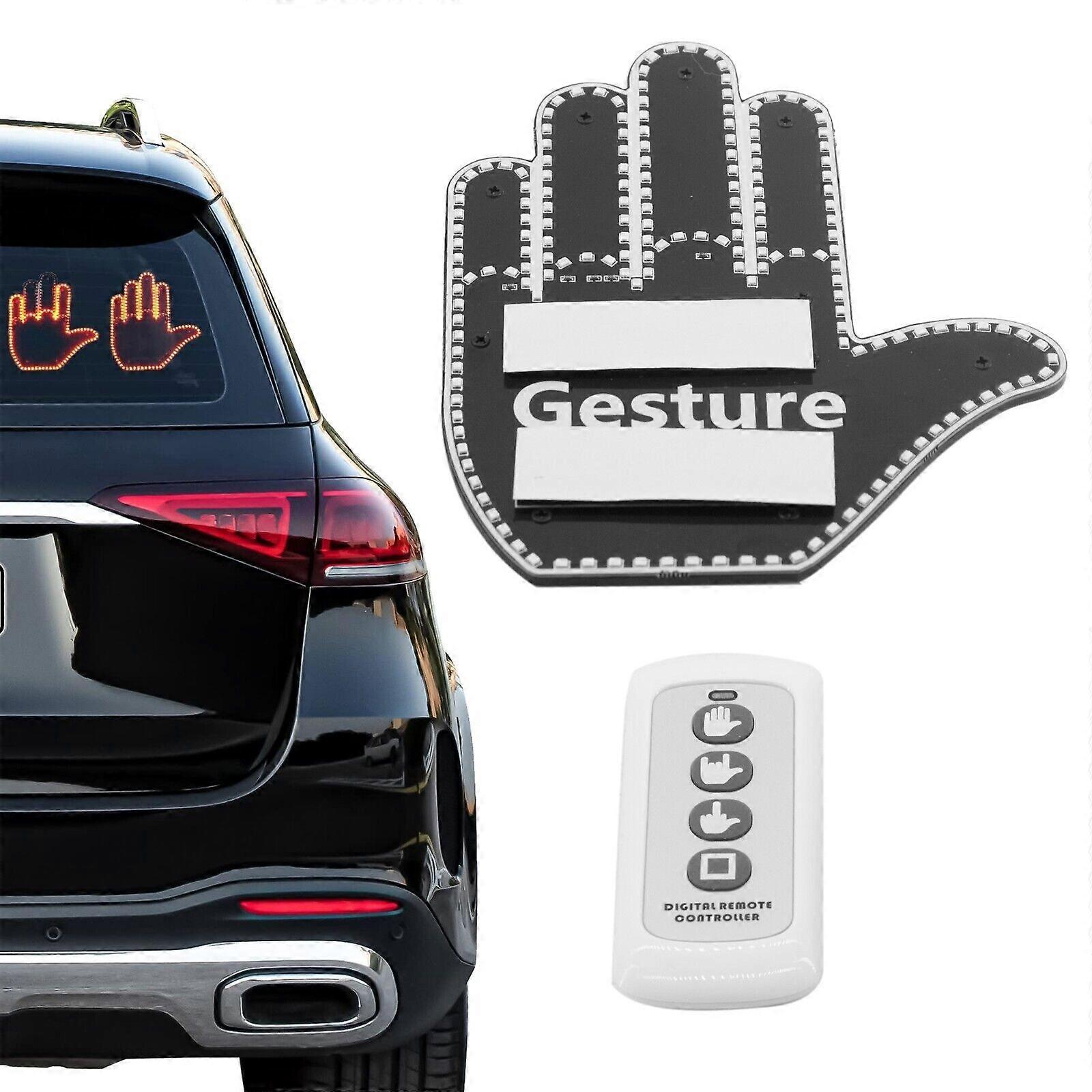 Funny Car Middle Gesture Light avec télécommande, 100% nouveau