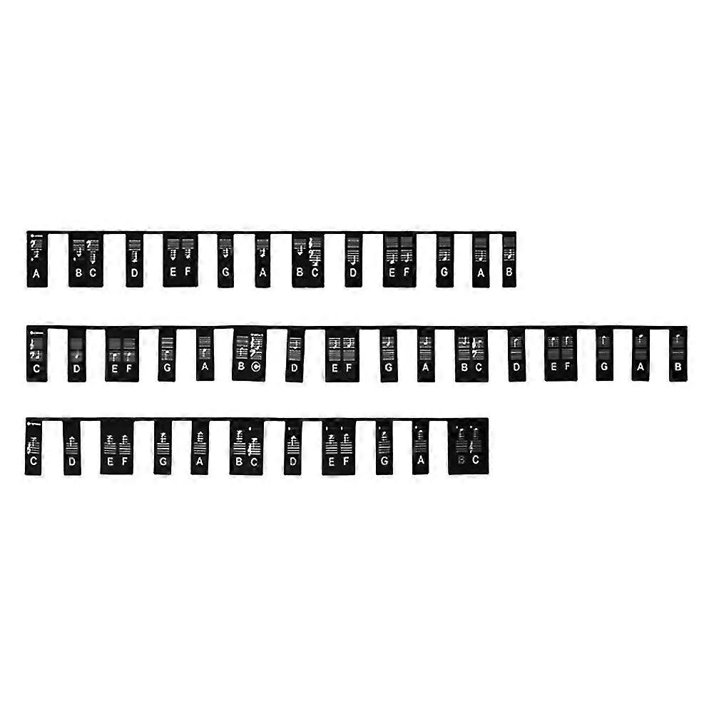Removable Piano Keyboard Note Labels 88 Keys For Learning, Reusable Piano Key Stickers For Beginner