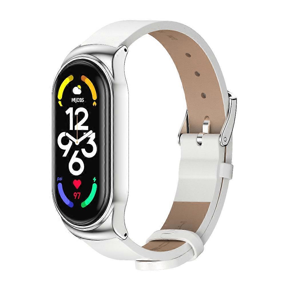 Skórzany pasek do zegarka z mikrofibry do Xiaomi Mi Band 7/7 NFC Do Xiaomi Mi Band 7/7 NFC