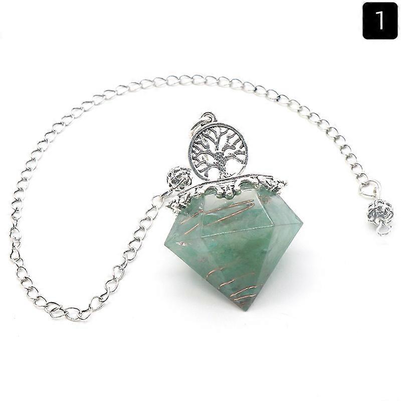 Divinatory Radiesthesia Pendulum Amethyst Pendulum Hexagonal Crystal for Reiki Dowsing Meditation Balancing