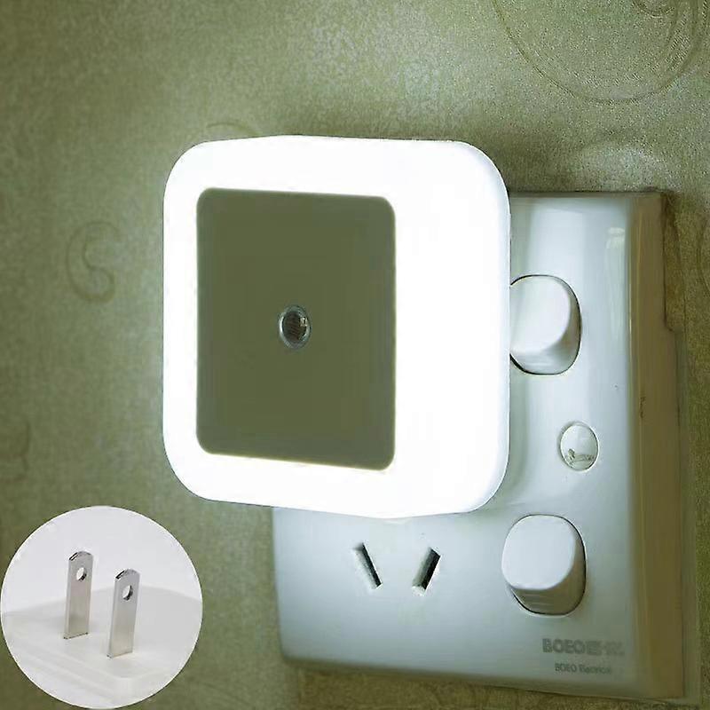 LED Night Light Upgrade, Plug-in,Super Smart Dusk to Dawn Sensor, Cool White,Night Lights Suitable BedroomHallway,Kids,Garage,Compact Nightlight