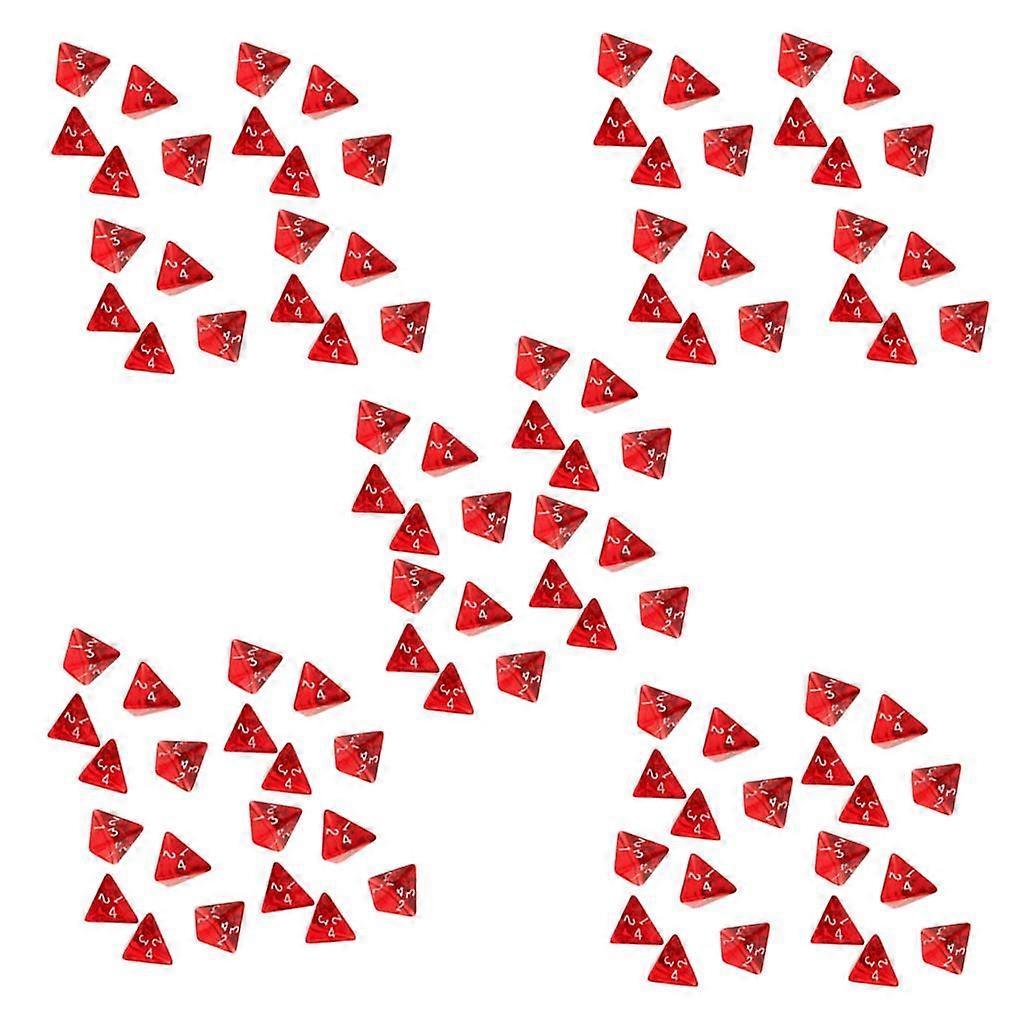 100Pcs Polyhedral Dice D4 Die for Dungeons&Dragons DnD Table Game Accessory