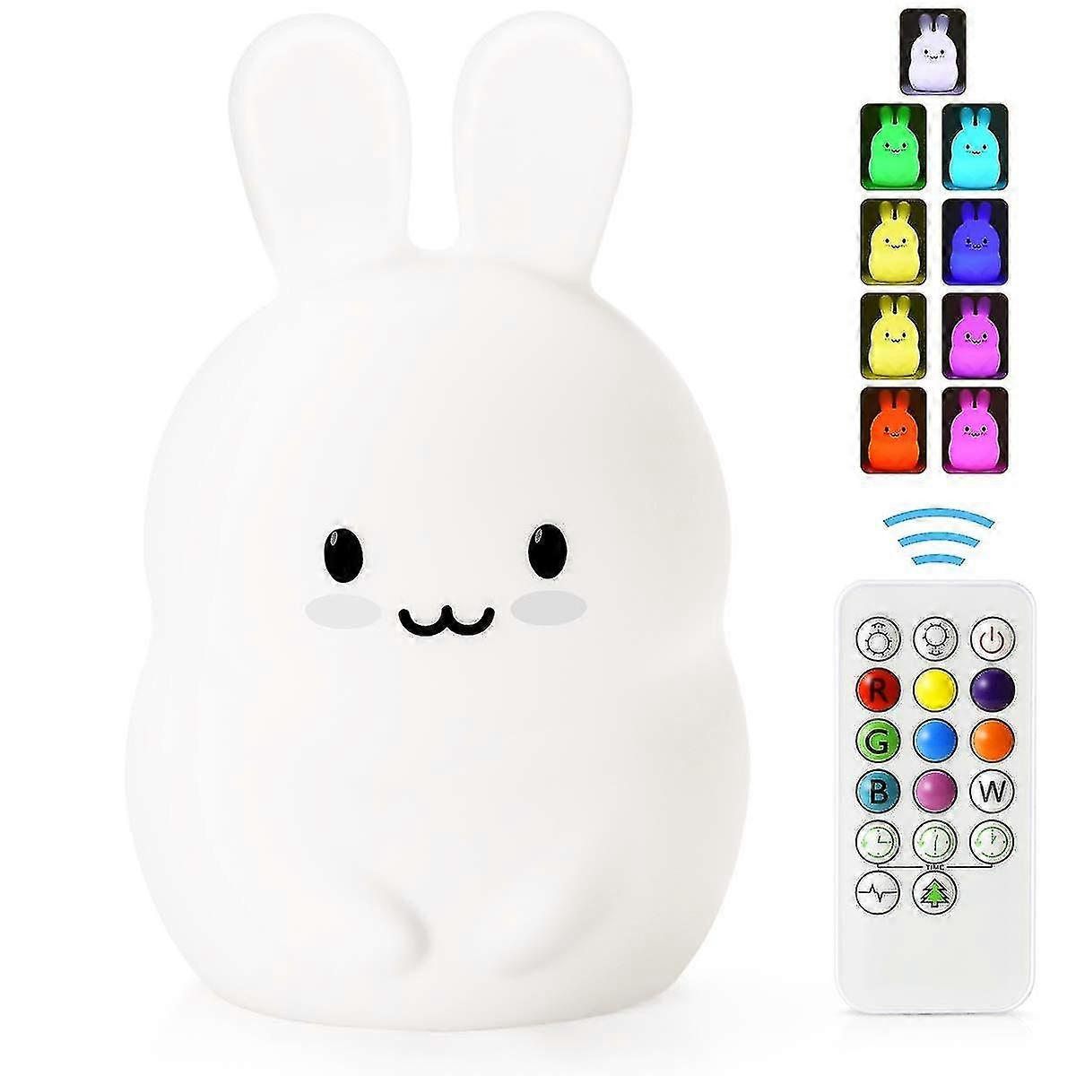 Led Children's Night Light, Rechargeable, With Touch Sensor And Remote Control