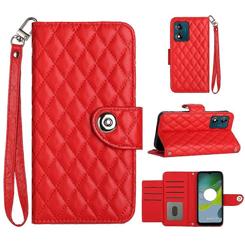Rhombic Lanyard Case For Motorola Moto E13