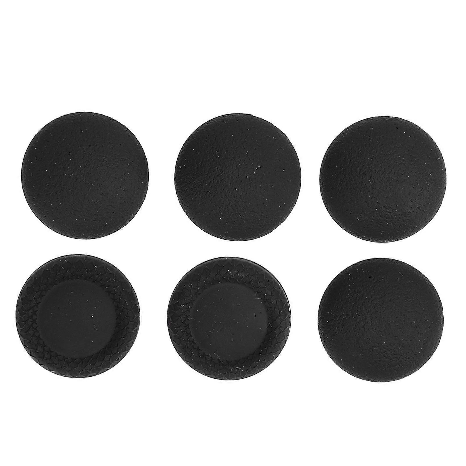 Thumbstick Caps Replacement Kit for Edge Controller High Performance 6 in 1 Thumb Stick Grips Accessories Black
