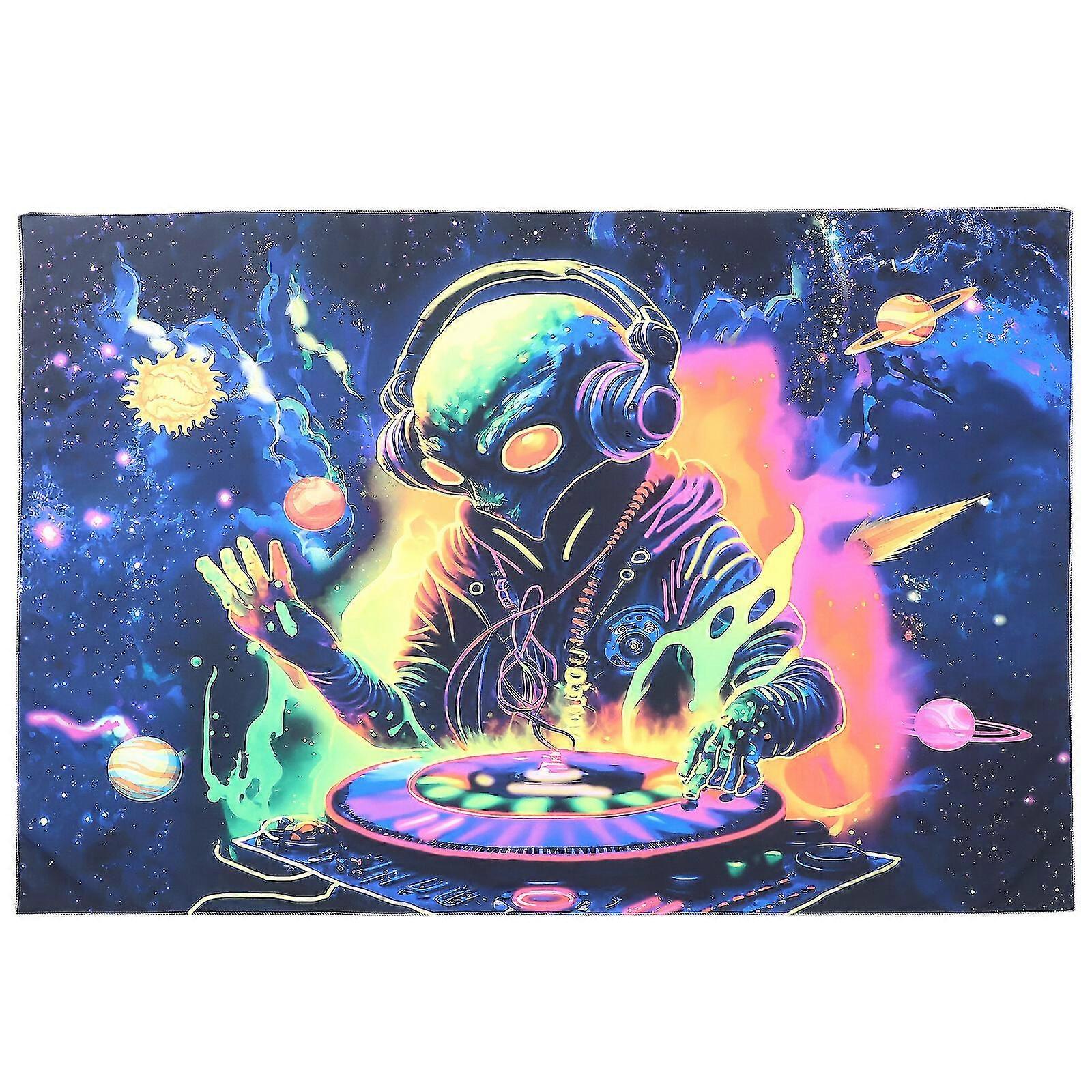 Alien Pattern Background Fluorescent Backdrop Tapestry Fashionable Wall Tapestry
