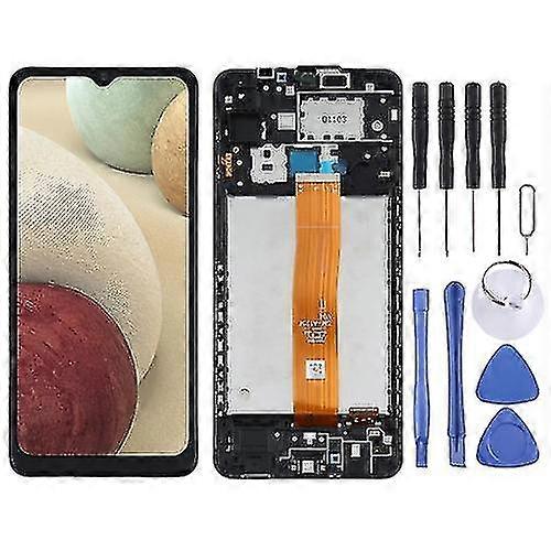 Samsung Galaxy A12 için Lcd Ekran 4g Sm-a125f Sayısallaştırıcı Tam Montaj Çerçeve ile