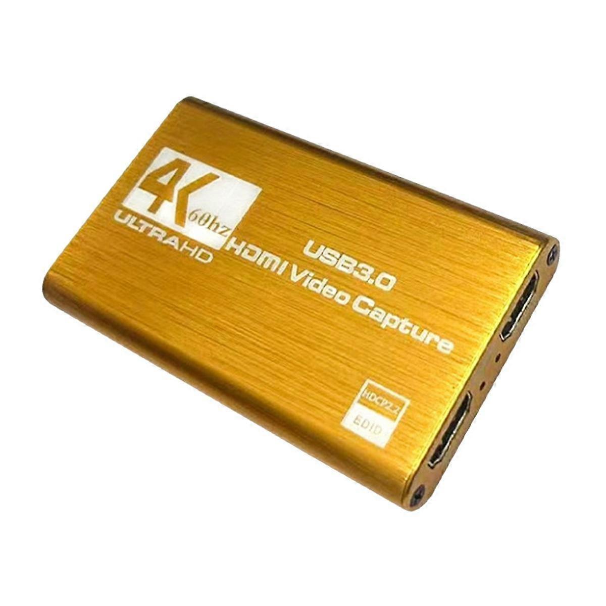 4K -Compatible Video Capture Card, USB3.0 1080P 60FPS Video Recorder Card for Streaming Gaming and Broadcasting