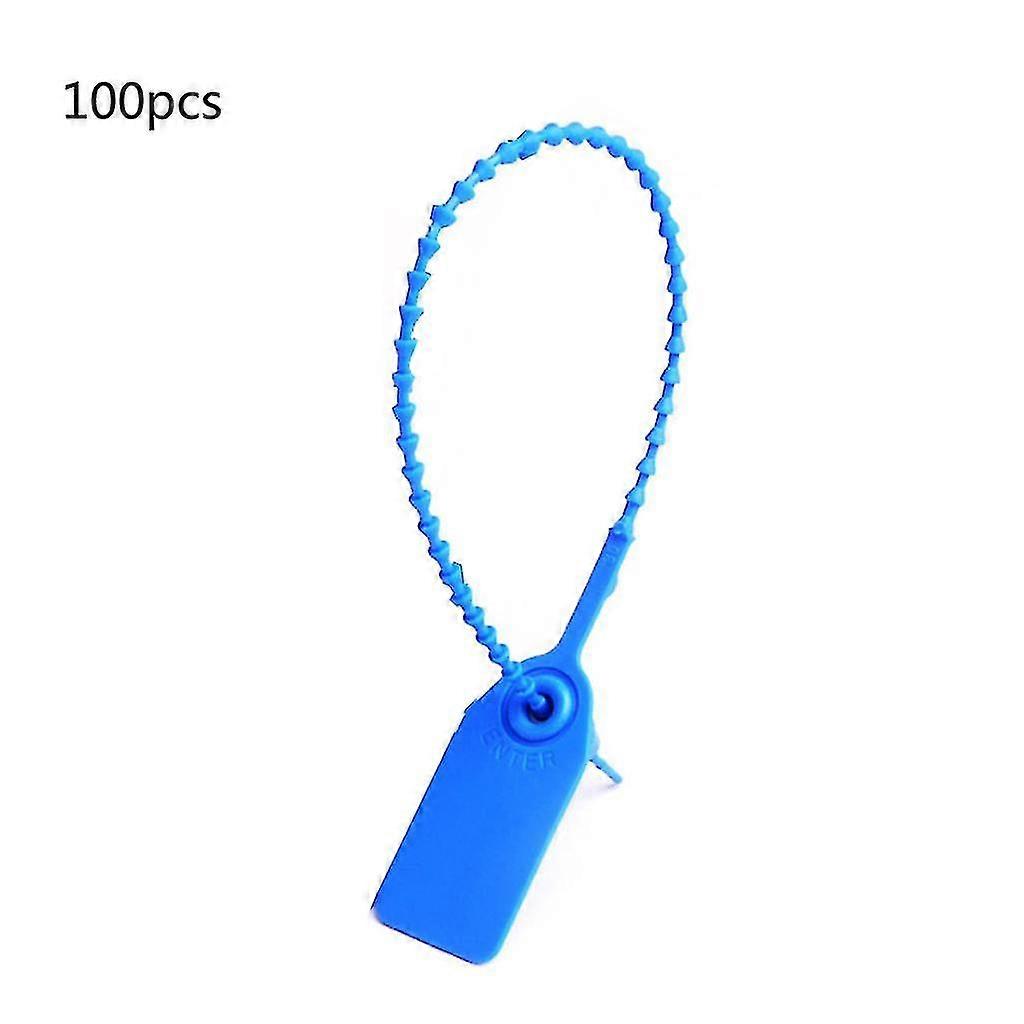 100 Pieces Plasitc Security Seal Tamper Tags Self-locking Signage Tie Durable