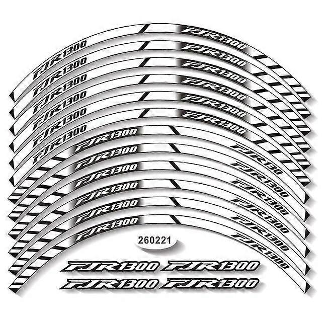 Free shipping motorcycle wheel stickers cool stripes reflective stickers suitable for YAMAHA FJR1300 fjr 1300Vehicle Wraps