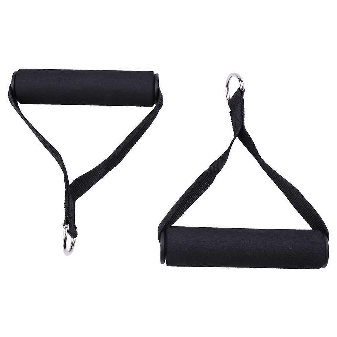 2-piece tension handle resistance band exercise band handle tubular exercise gym yoga fitness stretching 2-piece set
