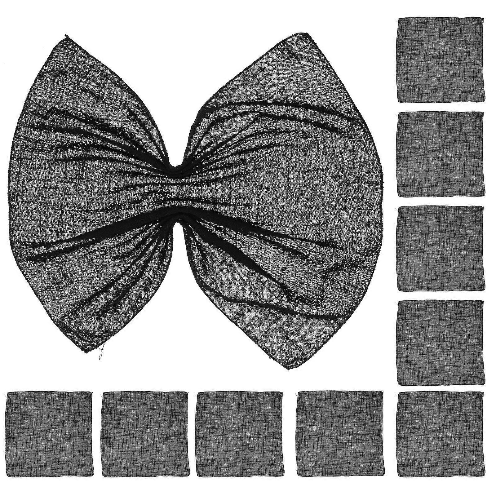 10 stk middag klut servietter vaskbare servietter bryllup fest dekorative servietter