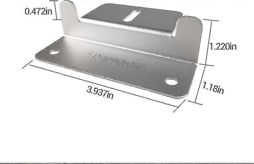 Renogy Panel słoneczny 4 Pack Of Z Wsporniki do montażu panelu słonecznego Wspornik Z do montażu na dachu z nakrętkami i do rv, łodzi, dachu, ściany i innych off-gird-