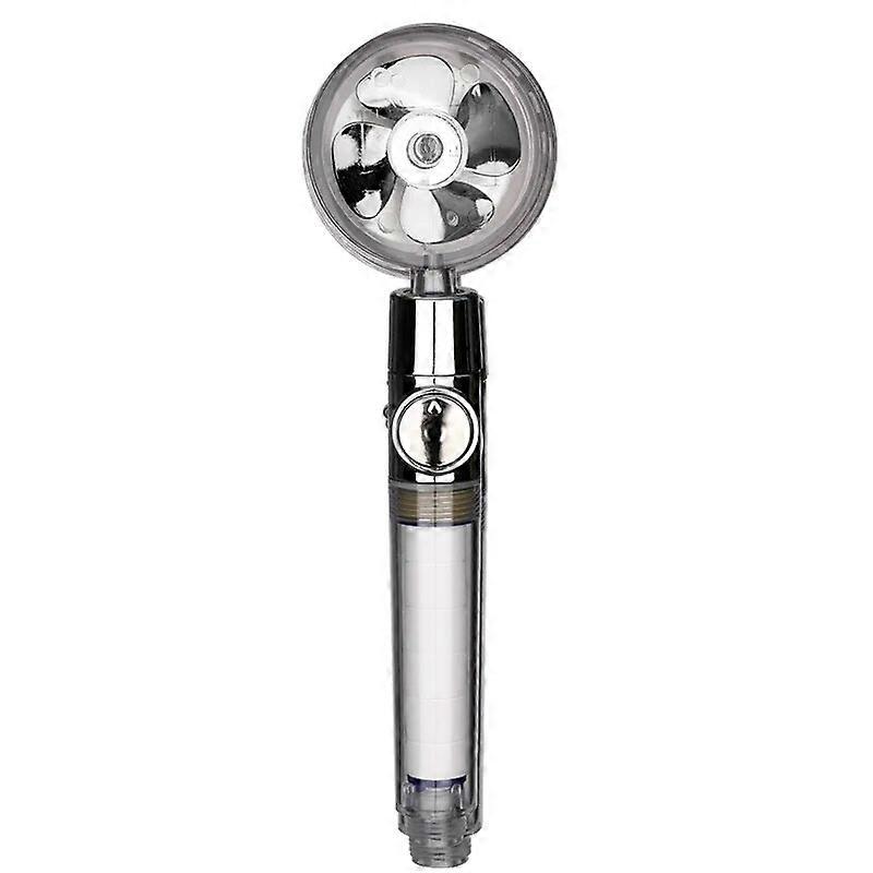Turbo Propeller Rainfall Handheld Shower Head Water Saving for Bathroom Accessaries Showerhead Body Jet Shower