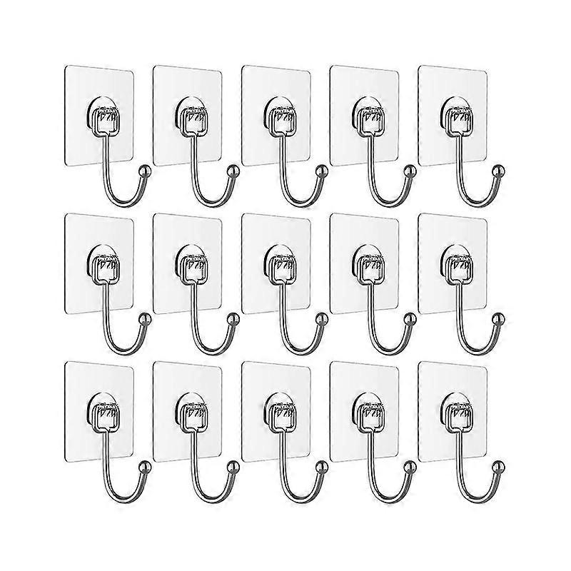 Adhesive Hooks For Hanging Heavy Duty Wall Hooks Towel Hook, Waterproof Transparent Hooks For Bathr Yalo