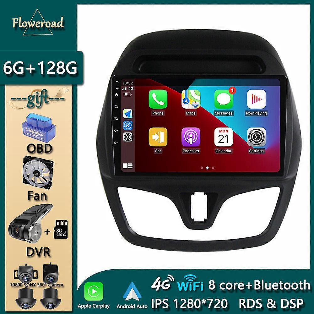 Screen Tooch Android For Chevrolet Spark Beat 2015-2018 Car Radio Multimedia Player Carplay IPS Video DSP 4G LTE WIFI GPS Stereo