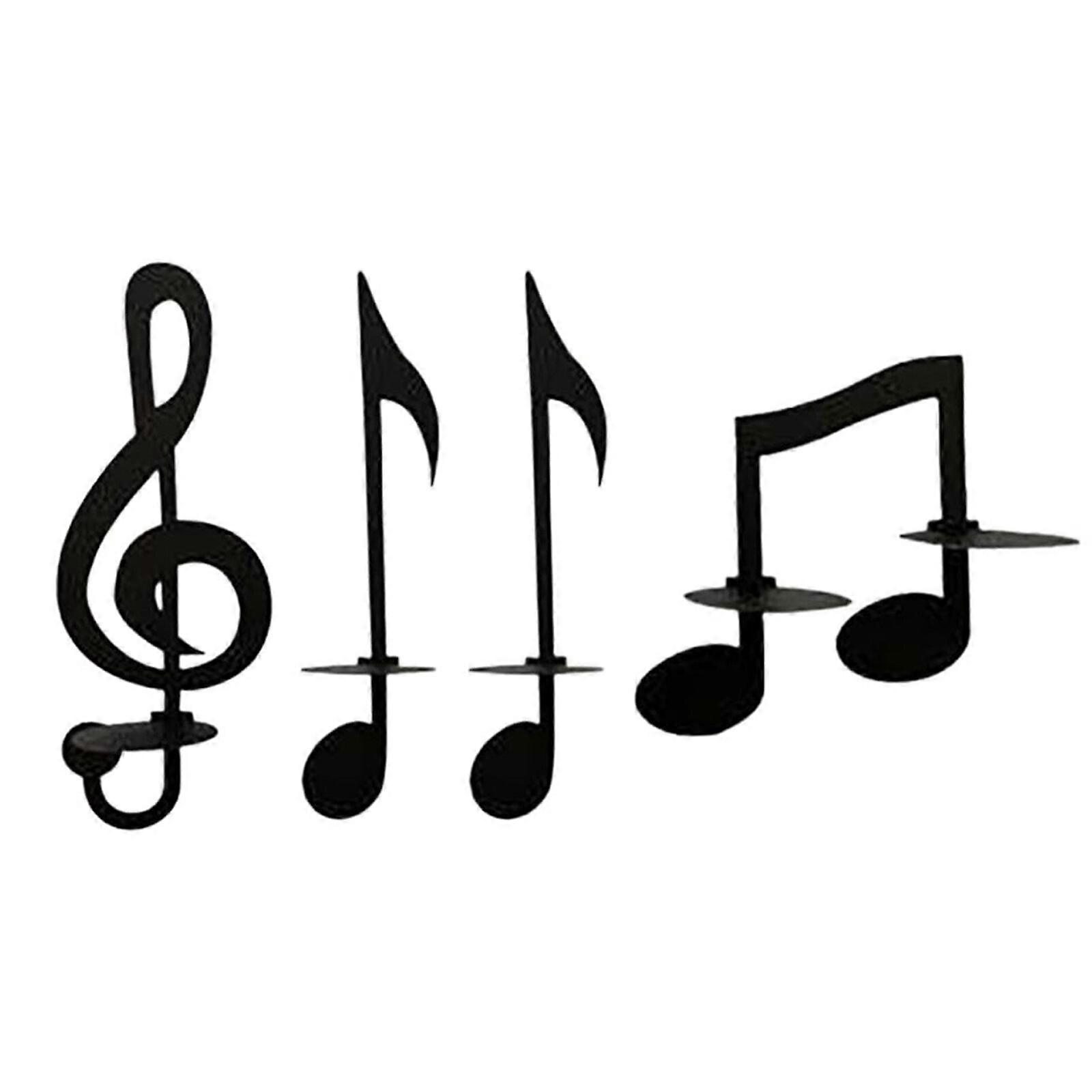 2023 סמל מוזיקה חדש פמוטי מתכת מחזיקי פמוטים קיר Sconce מחזיק פמוטים תפאורה תלויה על הקיר