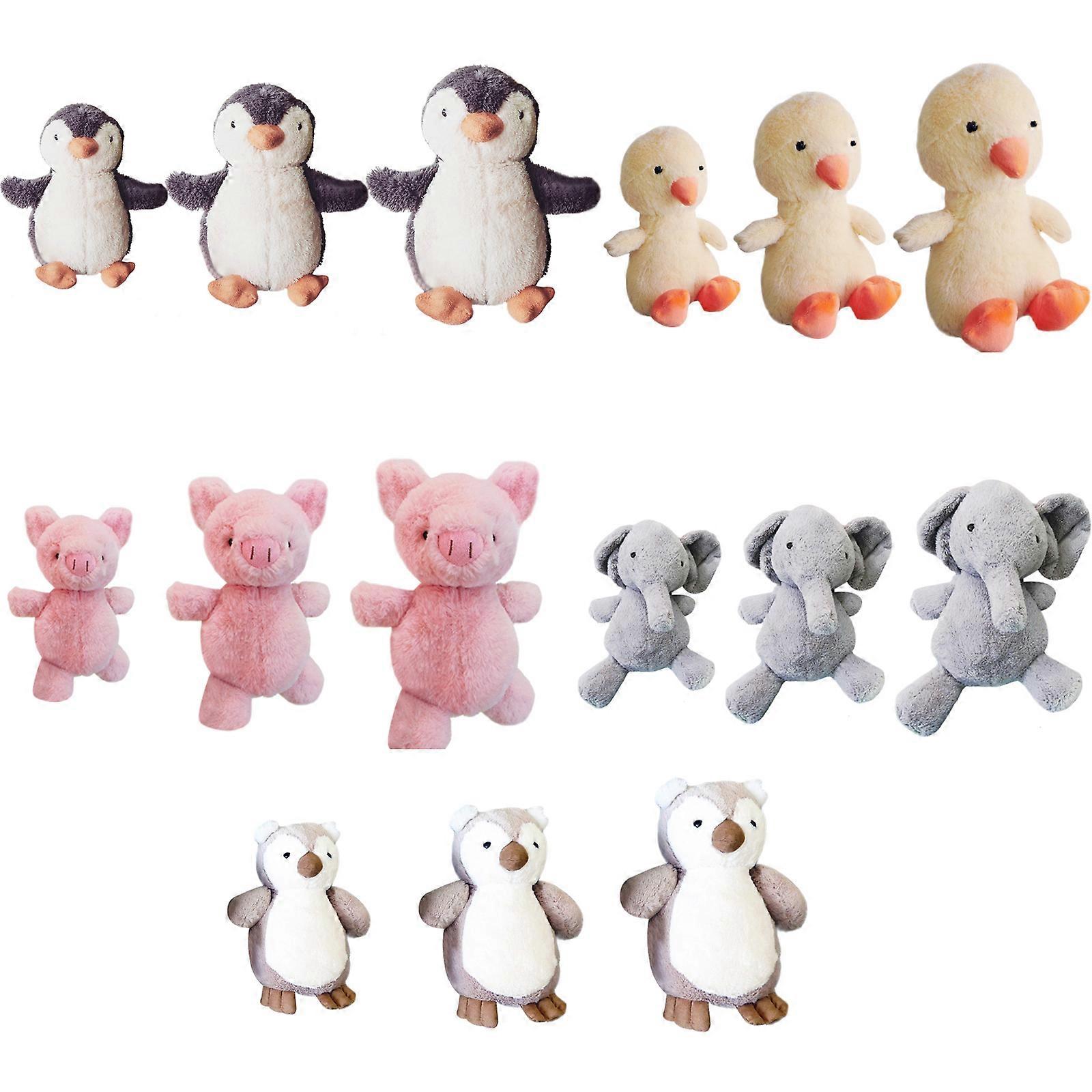 Penguin Plush Pillow, 8 Inch Kawaii Penguin Stuffed Animal