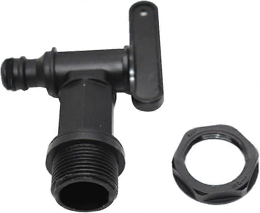1000l plastic tank tap, IBC water storage box adapter, garden hose tap adapter, for rainwater collector, fuel tank (plastic)