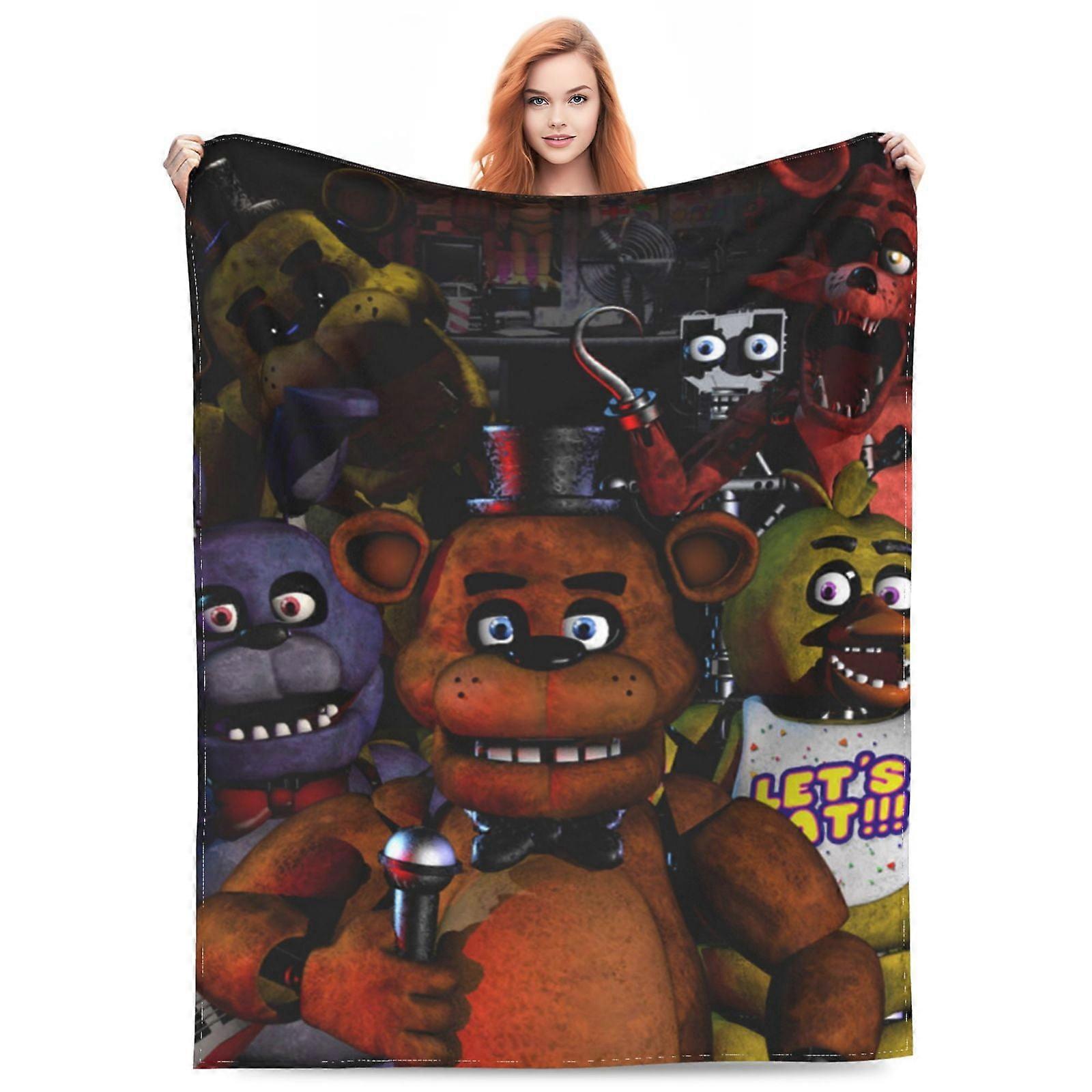Pět nocí ve Freddy'S Fleecová deka Super měkká útulná teplá flanelová fleecová přikrývka na pohovku pohovku pohovku hodit WMMT5624
