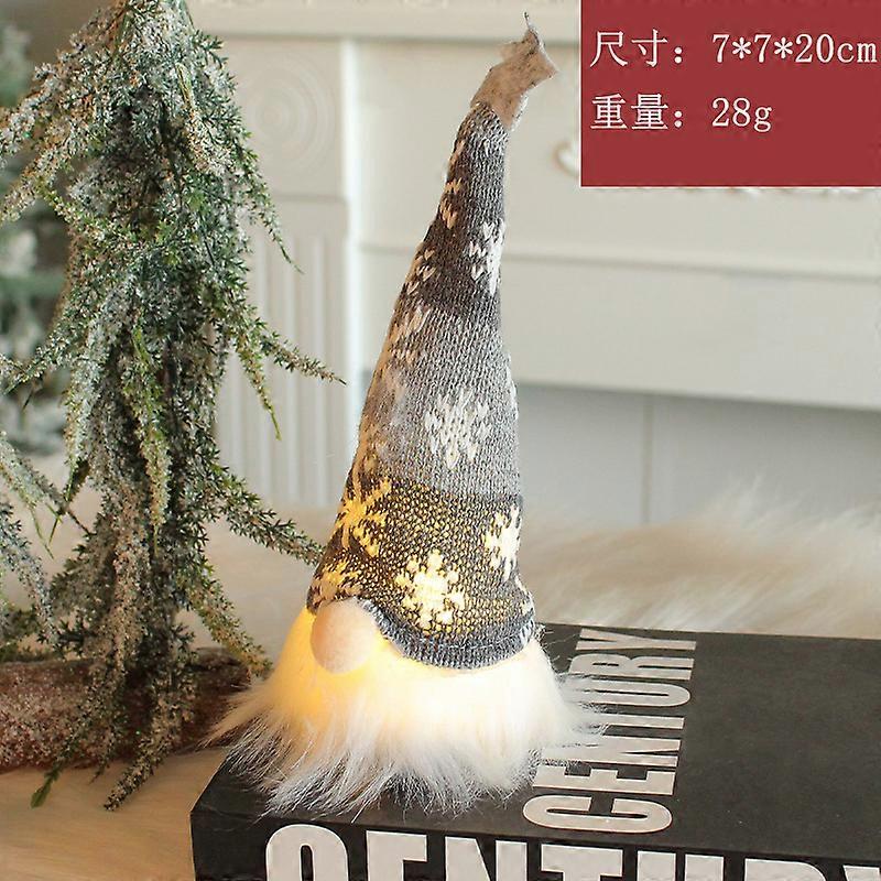 New 6 Styles Glowing Gnome Christmas Faceless Doll Home X-mas Decoration Navidad Natal 2024 New Year Children Gifts