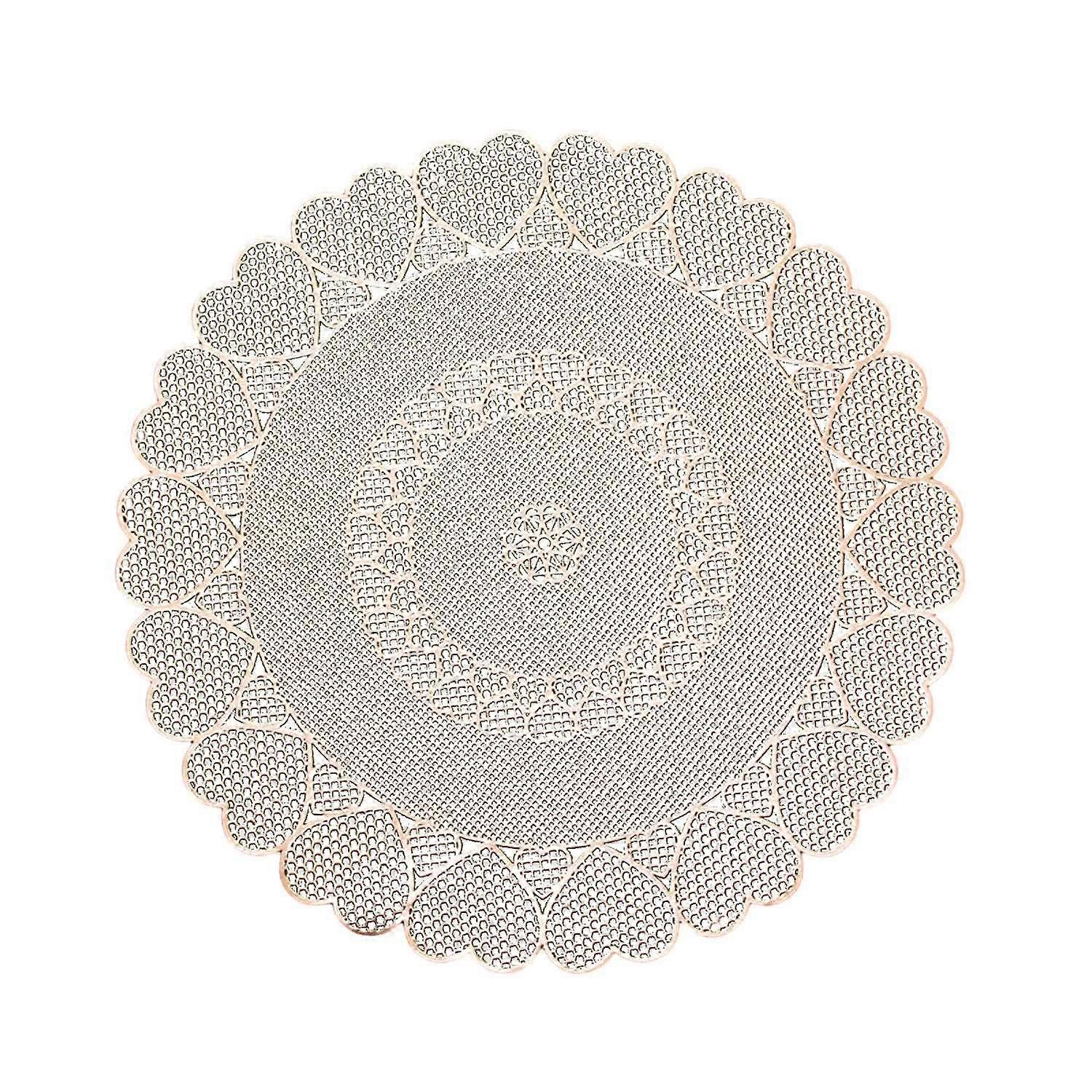 Table Placemat Heat-resistant Reusable Non-slip Wear-resistant Multi-purpose Hollow Design Cup Mat