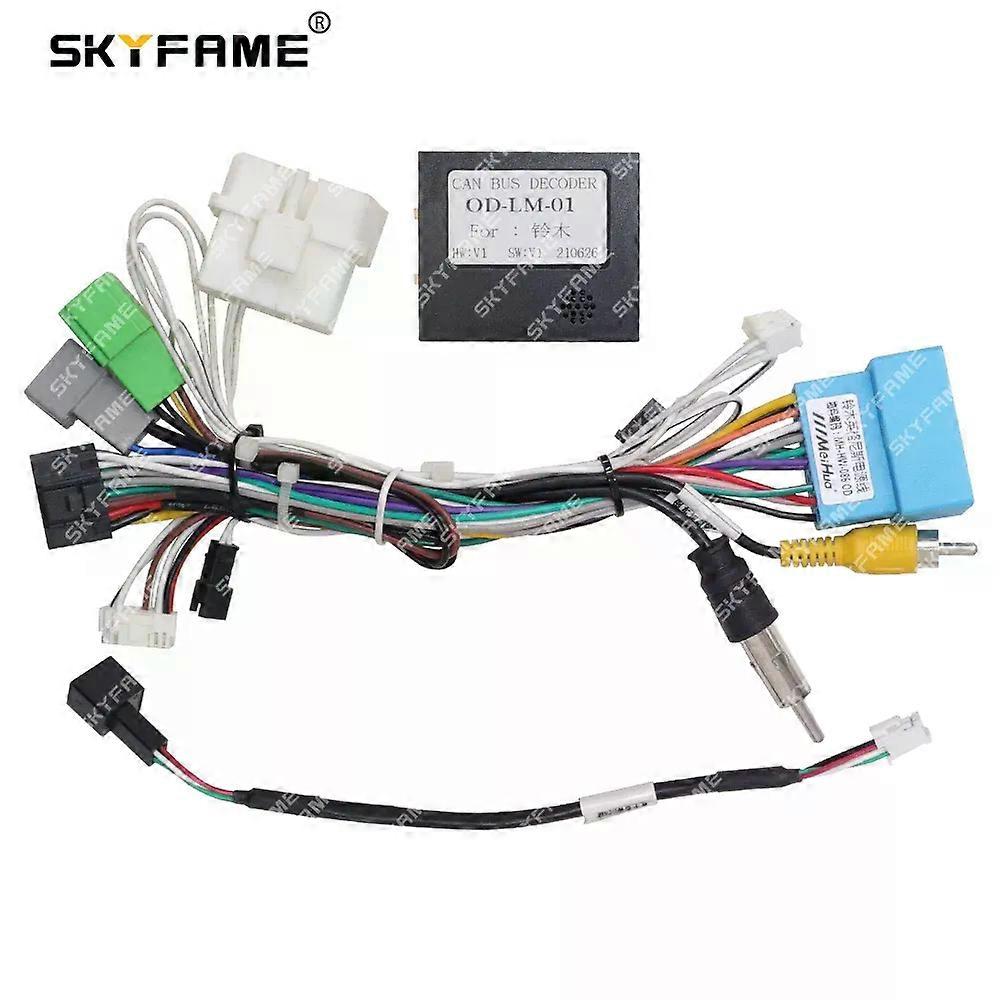 MEIHUA Car 16pin Wiring Harness Adapter Canbus Box Decoder Android Radio Power Cable For Suzuki Ignis OD-LM-01
