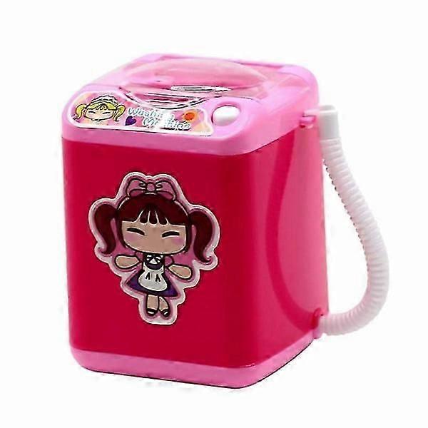 Pink Mini Washing Machine for Makeup Brushes