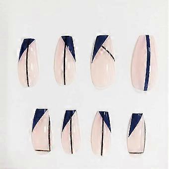 24 x Presse acrylique de cercueil nu de longueur moyenne sur les ongles