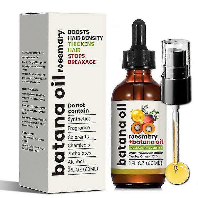 שמן בטאנה לצמיחת שיער, שמן שיער בכבישה קרה להענקת לחות ותיקון שיער יבש ופגום