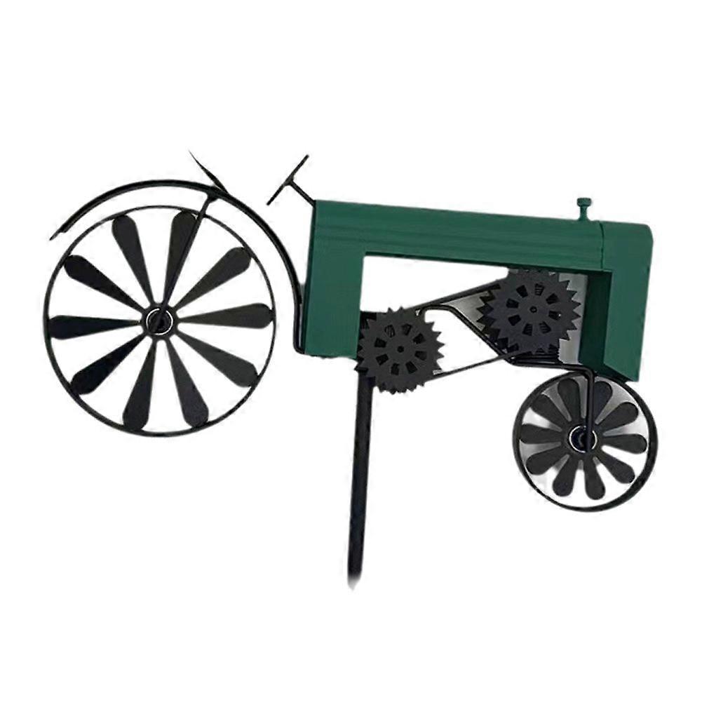 Gartenpfahl, Traktor, drehende Räder, Jahrgang, Traktor Wind Spinner, Traktor Hof Pfahl Wagen Gre